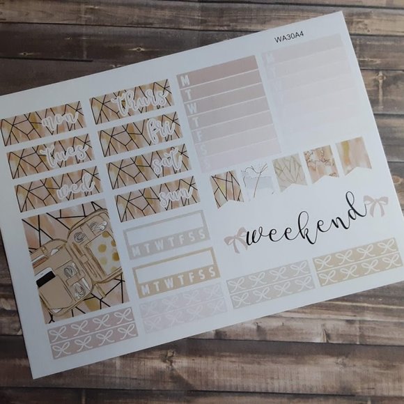 Travel Planner Sticker Kit, ECLP, Weekly Spread, Happy Planner KIT-WA30A - Picture 4 of 7